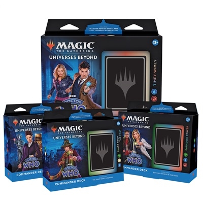 all 4 Doctor Who - Commander Decks - Magic the Gathering TCG